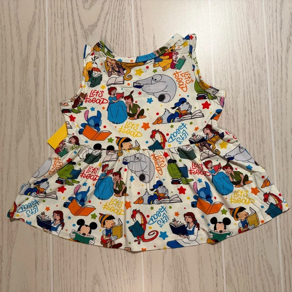 Little Britches Boutique Bamboo Disney Peplum Set Girls 2T Secret Stock Luxe NEW